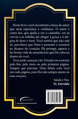 Virtudes em sementes, de Vale, Enivaldo do. Editorial Novo Século Editora e Distribuidora Ltda., capa mole em português, 2017