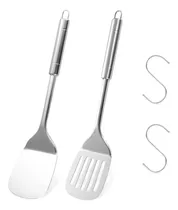 Comprar Juego 2 Espátulas Acero Inoxidable - Utensilios Cocina