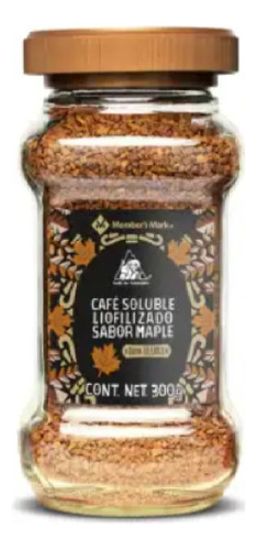 Cafe Soluble Liofilizado Member's Mark Sabor Maple 300gr