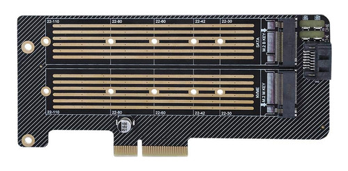 Adaptador Dual M.2 Pcie Para Ssd Sata O Nvme Solucion Calor