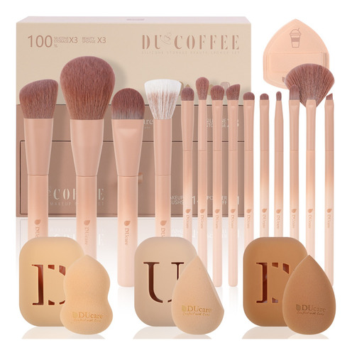 Set De Brochas De Maquillaje Ducare, 14 Piezas