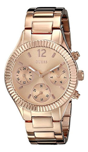 Guess U0323l3 Reloj Multifunción Para Mujer, Tamaño Mediano,