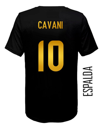 Remera Algodon Camiseta Boca Jrs Edicion Golden #10 Cavani