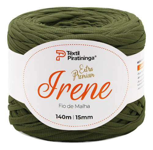 Fio De Malha Irene Extra Premium Têxtil Piratininga 140mts Cor Verde-musgo