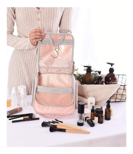 Imagen 2 de 7 de Neceser Portacosméticos C/gancho Mujer Maquillaje