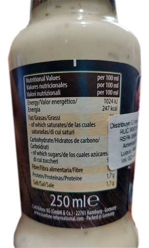 Molho Alemão Kuhne Alho Picante 250ml