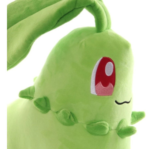 Imagen 6 de 6 de Peluche Chikorita Pokémon Original Detallado 20cm Calidad