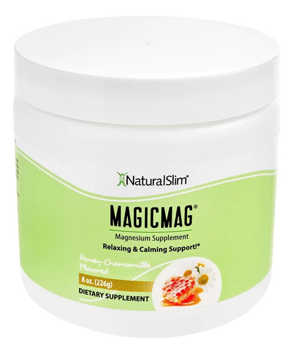 Natural Slim Magicmag Citrato De Magnesio 226g Sabor Manzanilla Y Miel