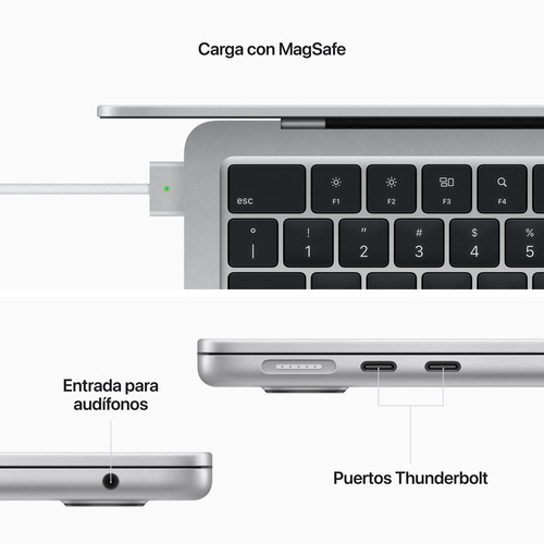 Imagen 5 de 10 de Apple Macbook Air De 13 Chip M2 256 Gb Ssd - Plata