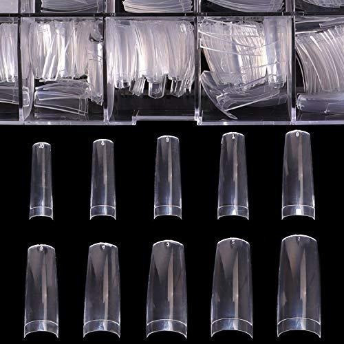 Dicas de unhas de acrílico transparente - Fran Nail Tip