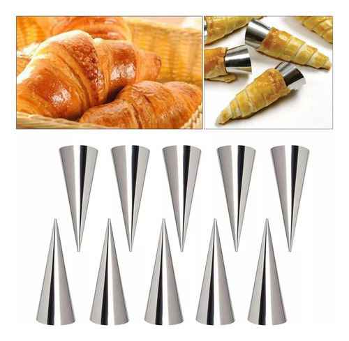Moldes Para Conos De Pastelería, Molde Para Crema, 10 Piezas