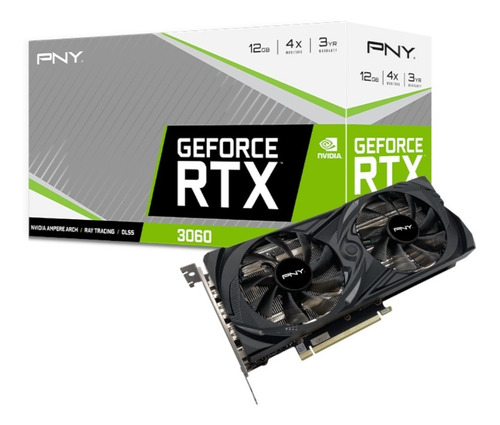 Imagen 1 de 4 de Tarjeta De Video Pny Geforce Rtx 3060 12gb Uprising