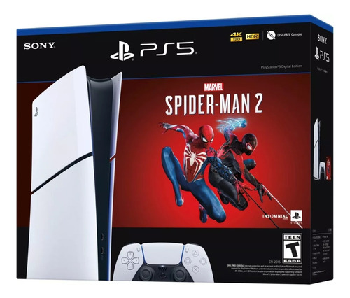 Playstation 5 Slim Digital 1 Tb Bundle Marvel Spiderman 2