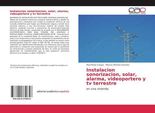 Libro: Instalacion Sonorizacion, Solar, Alarma, Videoportero