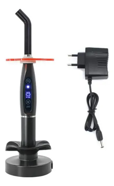 Lámpara De Luz Led De Resina De Curado Dental Inalámbrica Negro/azul