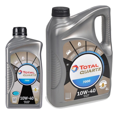 Aceite Total Quartz 7000 5l Para Citroen C3 1.6 Nafta 16v
