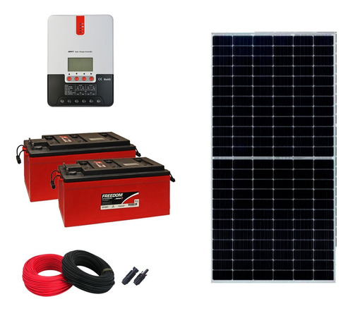 Kit Painel Solar 560w 24v C/ Bateria P/ Motorhome - Kombi