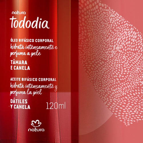 Óleo Corporal Bifásico Natura Tododia Tâmara E Canela 120ml
