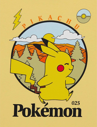 Franela De Pokémon Color Amarillo