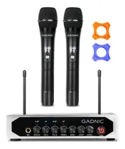 Comprar Set Microfonos Bluetooth Uhf Inalambricos Premium + Cables Color Negro