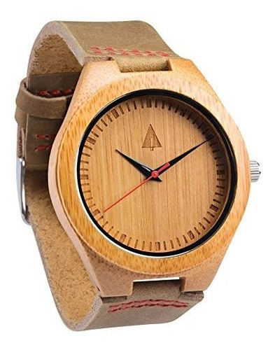 Reloj De Bambu De Madera Treehut Para Hombre Con Correa De C