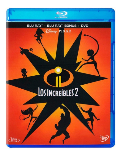 Los Increibles 2 Dos Disney Pixar Pelicula Blu-ray + Dvd