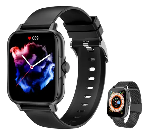 Smartwatch Reloj Inteligente Con Llamada Bluetooth 2 Correas