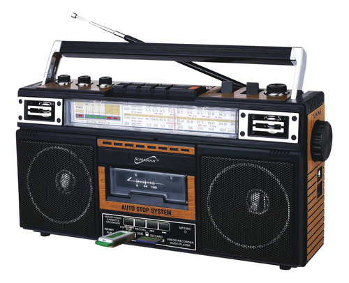 Supersonic Sc-3201bt - Boombox De Radio De 4 Bandas Y Reprod