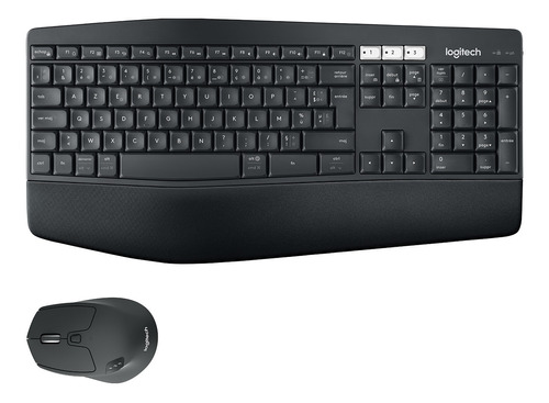 Imagen 1 de 3 de Kit de teclado y mouse inalámbrico Logitech MK850 Español Latinoamérica de color negro