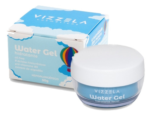 Hidratante Facial Water Gel - Nas Nuvens - Oil Free Vizzela Momento de aplicação Dia/Noite Tipo de pele Todo tipo de pele