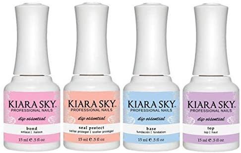 Kiara Cielo Dip Esencial Pasos 1-4 - Bond, Base, Sello De Pr