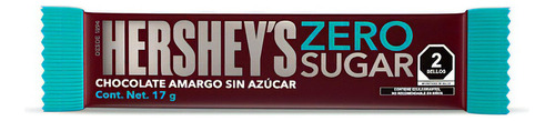 7 Pack Chocolate Amargo Sin Azucar Hersheys 17