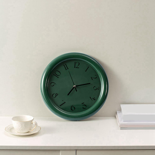 Reloj De Pared Pequeño Reloj Creativo Silencioso Arte Verde