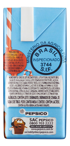 Bebida Láctea UHT Chocolate Toddynho Levinho Caixa 200ml