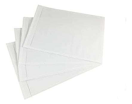 5.5 X 7.5 Sobre Transparente Para Lista De Empaque, Funda Ad