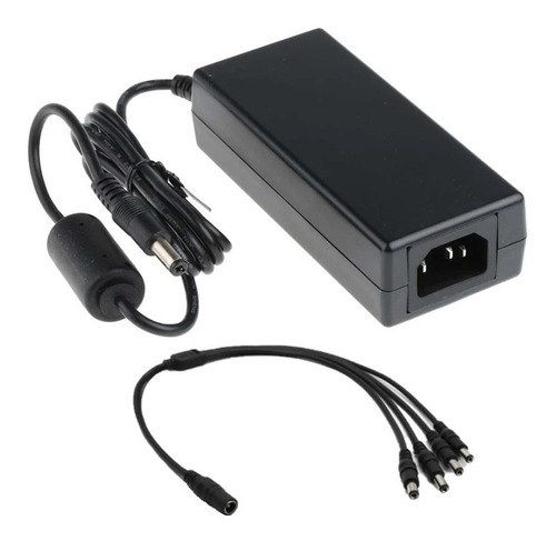 Saxxon Fuente De Poder 12vdc 4.1amp + Divisor Energia Cctv