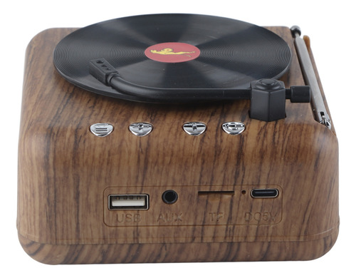 Mini Reproductor De Discos De Vinilo Retro, Altavoz Inalámbr