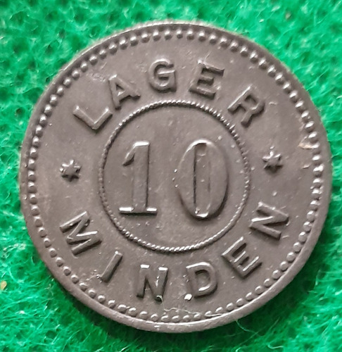 Alemania Notgeld 10 Pfennig 1917 Minden Campo De Prisioneros