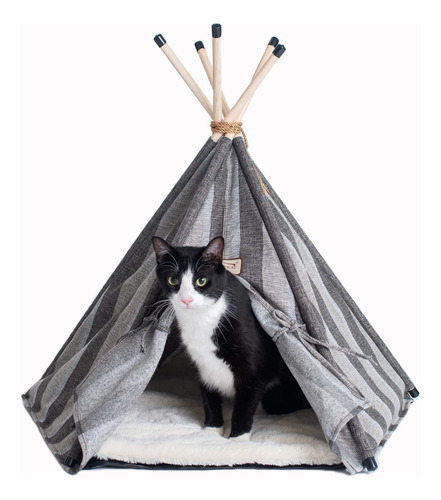 Armarkat Cama Para Gatos Modelo C56hbs/sh, Estilo Tipi Con .