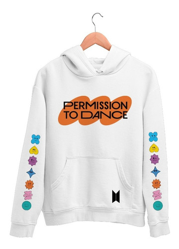 Sudadera Bts Permission To Dance Mangas Colores Kpop Unisex