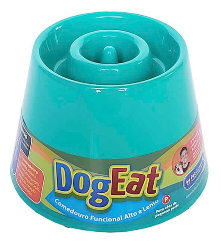 Comedouro Lento Elevado Pet Games Dog Eat Verde