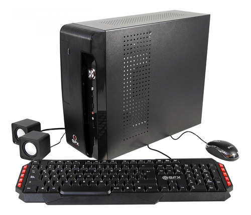 Gabinete Slim Kit Sfx Sfx-g785 500w Mouse Teclado Parlante