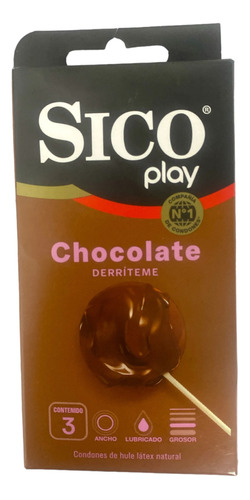 Sico Play Chocolate 3 Condones