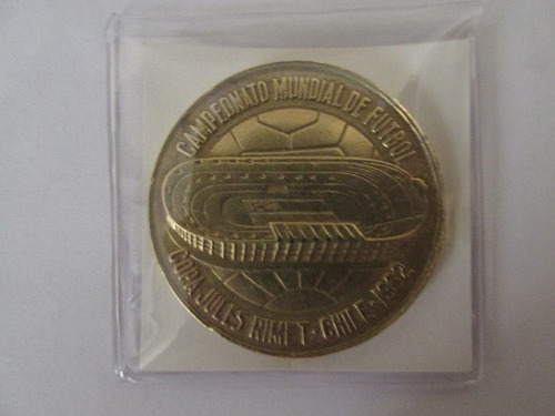 Antigua Medalla Copa Mundial Futbol Chile 1962 Fifa Escasa
