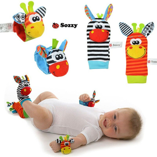 Pack Sensorial Bebe 0 A 6 Meses - 5 Juguetes