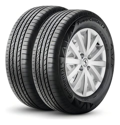 Kit 2 Pneus195/60R15 Continental PowerContact 2 88H Aro 15