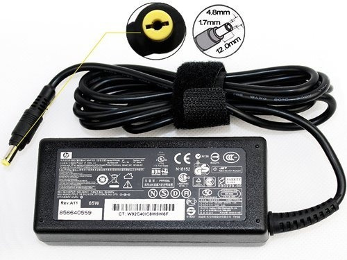 Cargador Hp Para Laptop Punta Amarilla 18.5v 3.5a Jwk