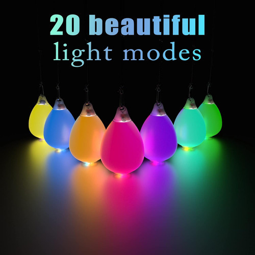 Bolas Poi Glow Juguetes Usb Recargable Con 20 Colores Vibran