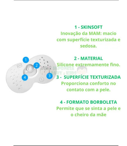 2 Protetores De Seios C Estojo Esterilizável Silicone Macio