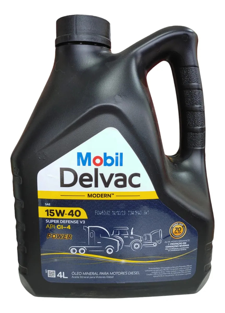 Oléo de Motor Mobil Delvac 15W-40 4 Litros CI-4 Mineral